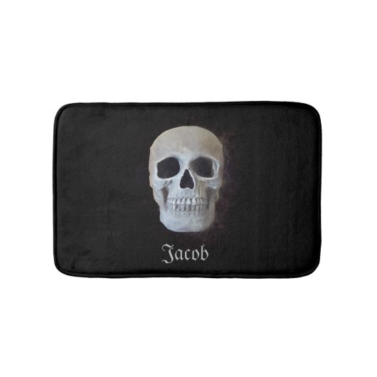 Ontwerp voor zwarte en witte, gothische kunst badmat (Voorkant)