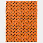 ontwerp voor zwarte spinhalloween fleece deken (Voorkant)