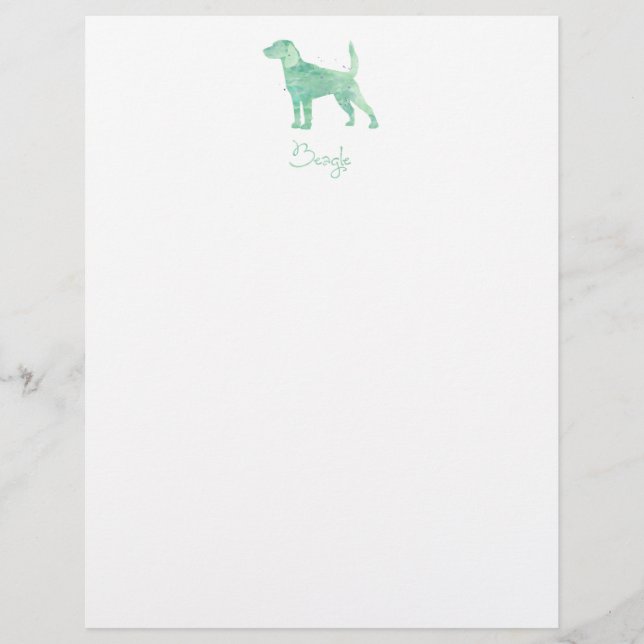 Ontwerp Waterverf beagle (Voorkant)