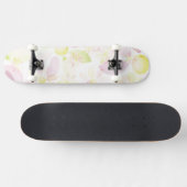 Ontwerp waterverf bloem achtergrond, textuur persoonlijk skateboard (Horizontaal)