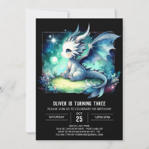 Ontwerp Whimsy Dragon Verjaardag Kaart