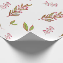 Ontwerp Wilde Bloem Inpakpapier