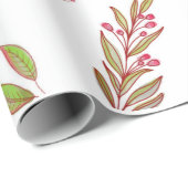Ontwerp Wilde Bloem Inpakpapier (Rol Hoek)