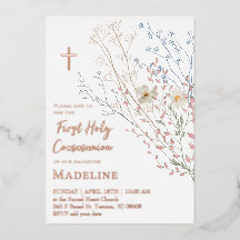 ontwerp wilde bloemen Eerste Heilige Communie