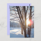  ontwerp WINTER SUNRISE Briefkaart (Voorkant / Achterkant)