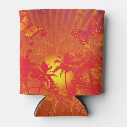 Ontwerp woestijnpalms blikjeskoeler (Voorkant)