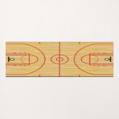 Ontwerp Yoga Mat van de Basketball Court (Achterkant (horizontaal))