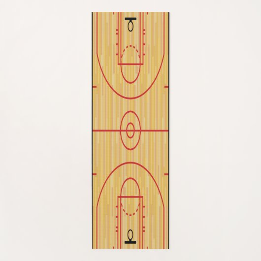 Ontwerp Yoga Mat van de Basketball Court (Voorkant)