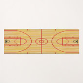 Ontwerp Yoga Mat van de Basketball Court (Voorkant (horizontaal))