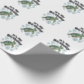 Ontwerp Zeeschildpad Verjaardagsshirt_1 Cadeaupapier (Hoek)