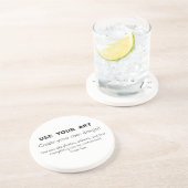 Ontwerp zelf onderzetters gebruiken uw kunstfoto's (Zijkant)