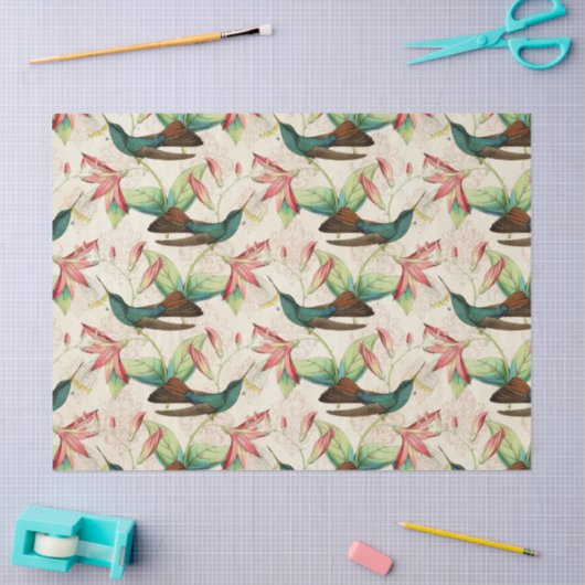 Ontwerp zes Humming Birds-reeks Tissuepapier (Craft)