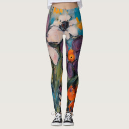 Ontwerp zomerbloemen leggings