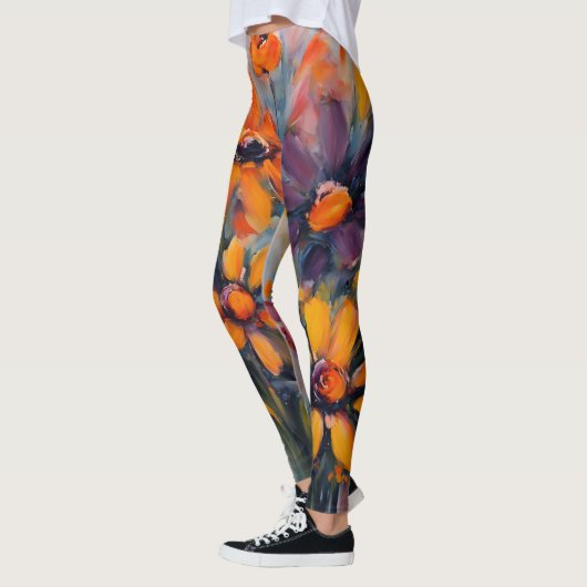 Ontwerp zomerbloemen leggings (Links)