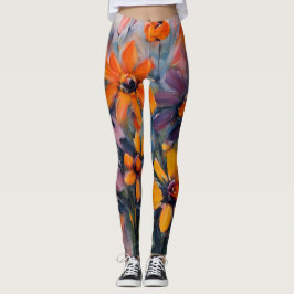 Ontwerp zomerbloemen leggings