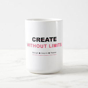 Ontwerp zonder grenzen inspireert herhaling koffiemok