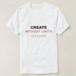 Ontwerp zonder grenzen inspireert herhaling t-shirt