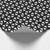 Ontwerp zwart en wit raster cadeaupapier (Hoek)
