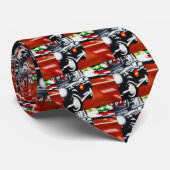 ontwerp zwarte taxi londense taxi stropdas (Opgerold)