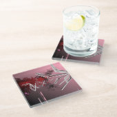 Ontwerpachtergrond Glazen Onderzetter (Schuin)