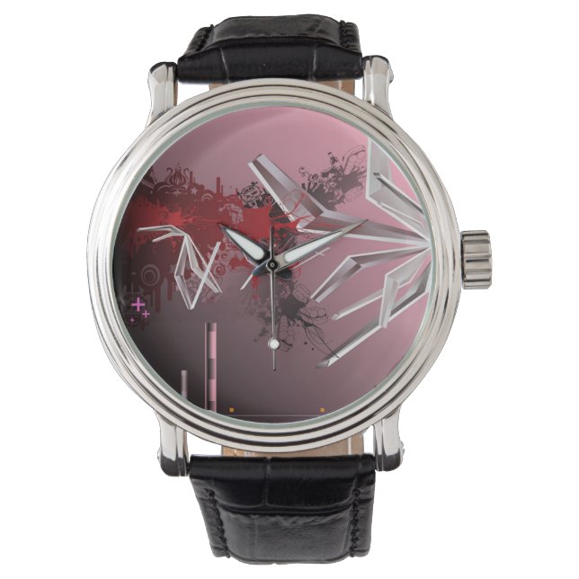 Ontwerpachtergrond Horloge (Voorkant)