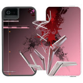 Ontwerpachtergrond Incipio iPhone Portemonnee Hoesje (Agenda Open)