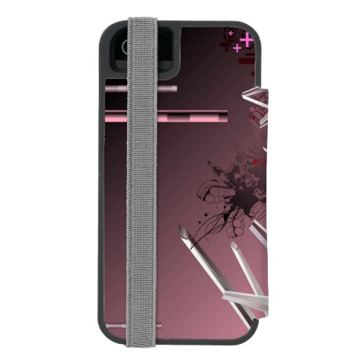 Ontwerpachtergrond Incipio iPhone Portemonnee Hoesje (Agenda Achterkant)