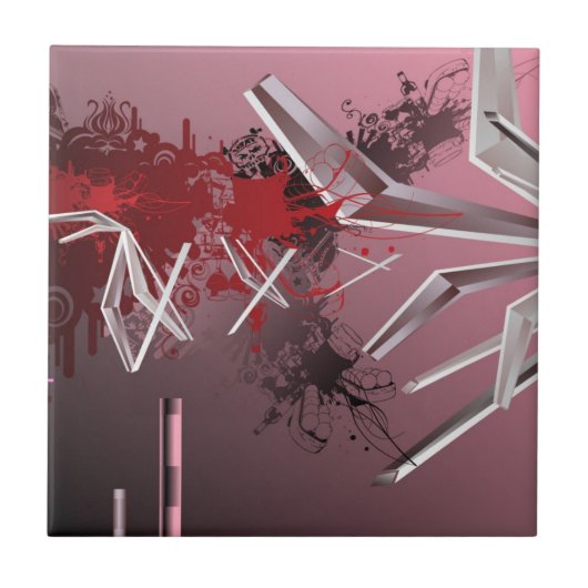 Ontwerpachtergrond Tegeltje (Voorkant)