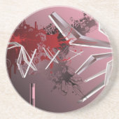 Ontwerpachtergrond Zandsteen Onderzetter (Voorkant)