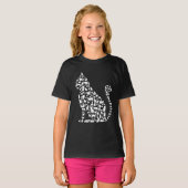 Ontwerpafbeelding van kattenpictogrammen t-shirt (Voorkant volledig)