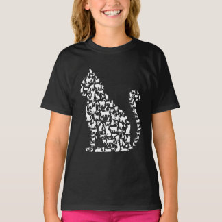 Ontwerpafbeelding van kattenpictogrammen t-shirt