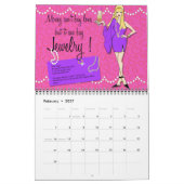 Ontwerpagenda voor werkmeisjes 2015 kalender (Feb 2027)