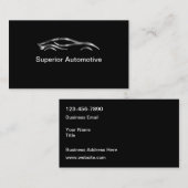 Ontwerpauto voor wolkSilver Tone-auto Visitekaartje (Voorkant / Achterkant)