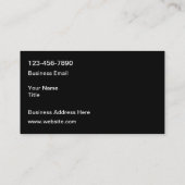 Ontwerpauto voor wolkSilver Tone-auto Visitekaartje (Achterkant)