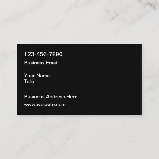 Ontwerpauto voor wolkSilver Tone-auto Visitekaartje (Achterkant)