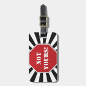 OntwerpBagagelabels stoppen met ondertekenen "Niet Bagagelabel (Voorkant verticaal)