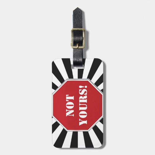 OntwerpBagagelabels stoppen met ondertekenen "Niet Bagagelabel (Voorkant verticaal)