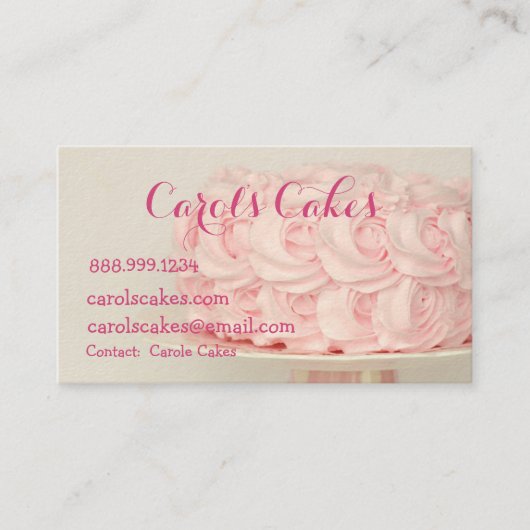 Ontwerpbakken voor aangepaste kake- en bruiloft visitekaartje (Voorkant)