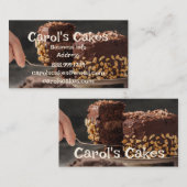 Ontwerpbakken voor aangepaste kake- en bruiloft visitekaartje (Voorkant / Achterkant)