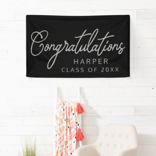 Ontwerpbanner CONGRATULATIONS Spandoek (Insitu)