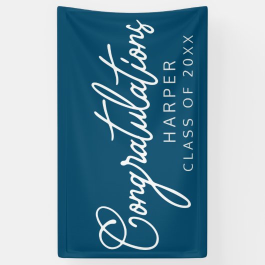 Ontwerpbanner CONGRATULATIONS Spandoek (Verticaal)