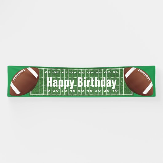 Ontwerpbanner football spandoek (Horizontaal)