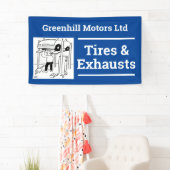 Ontwerpbanner voor garagevoertuigen spandoek (Insitu)