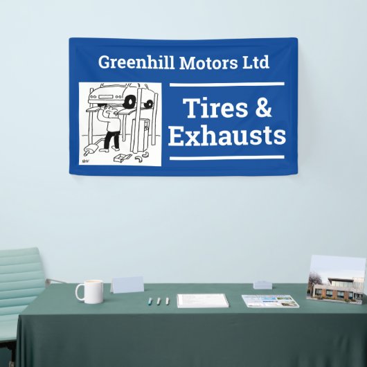 Ontwerpbanner voor garagevoertuigen spandoek (Beurs)