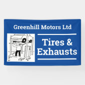 Ontwerpbanner voor garagevoertuigen spandoek (Horizontaal)