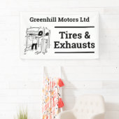 Ontwerpbanner voor garagevoertuigen spandoek (Insitu)