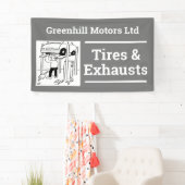Ontwerpbanner voor garagevoertuigen spandoek (Insitu)