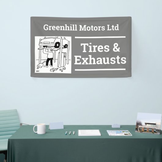 Ontwerpbanner voor garagevoertuigen spandoek (Beurs)
