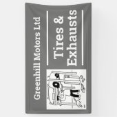 Ontwerpbanner voor garagevoertuigen spandoek (Verticaal)