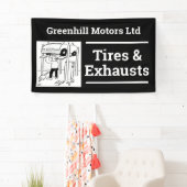 Ontwerpbanner voor garagevoertuigen spandoek (Insitu)